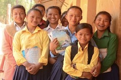Ramechap school girls, scholarship recipients